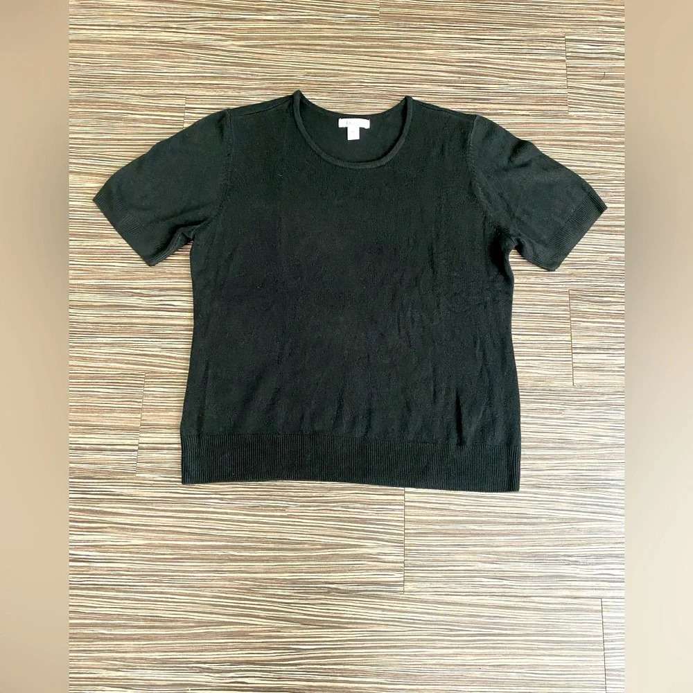 The TOG Shop Short Sleeve Sweater Blouse 100% Acrylic size XL